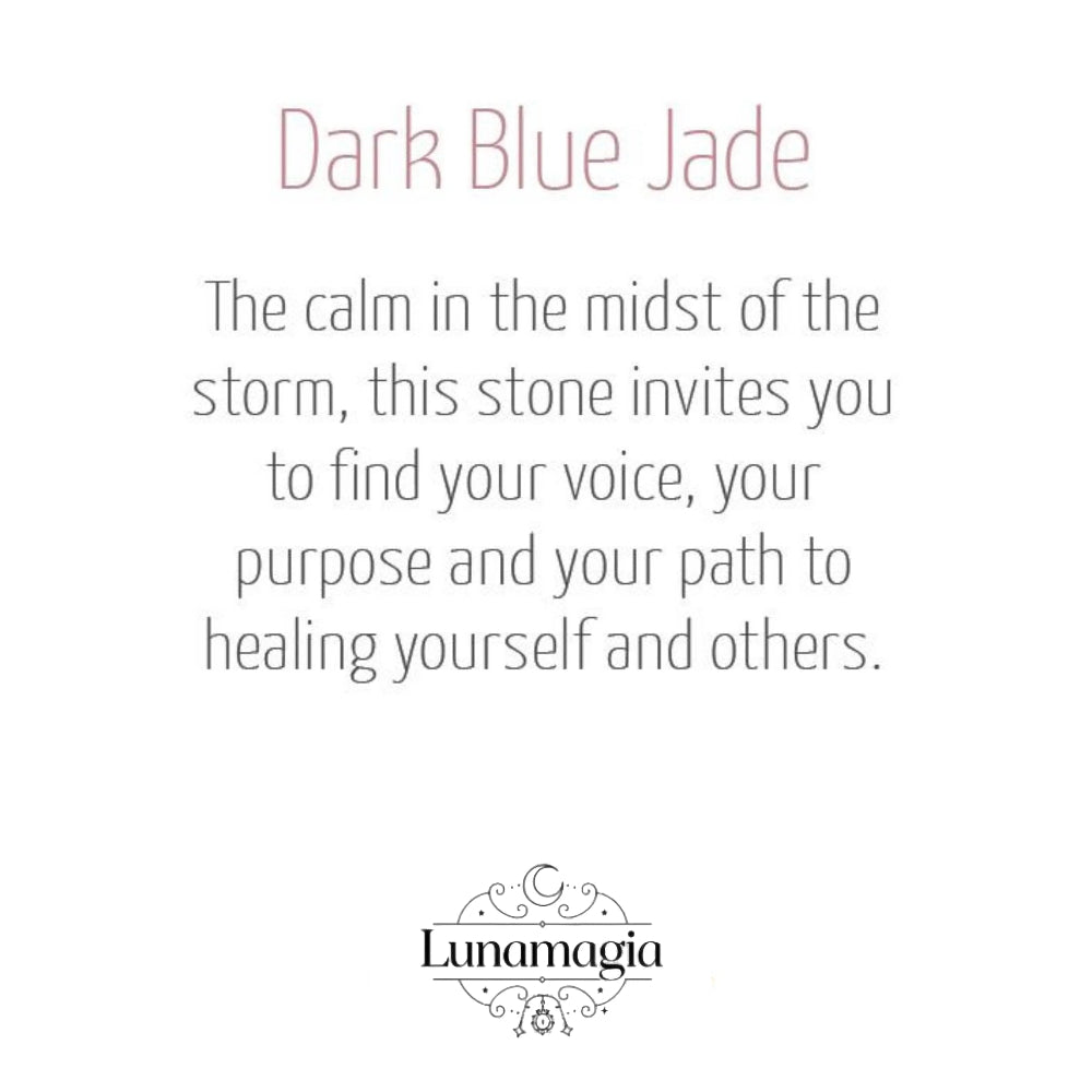 Dark Blue Jade Energy Bracelet