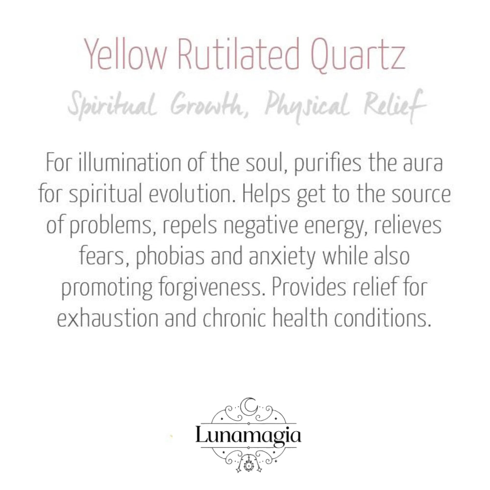 Yellow Rutilated Quartz Energy Bracelet