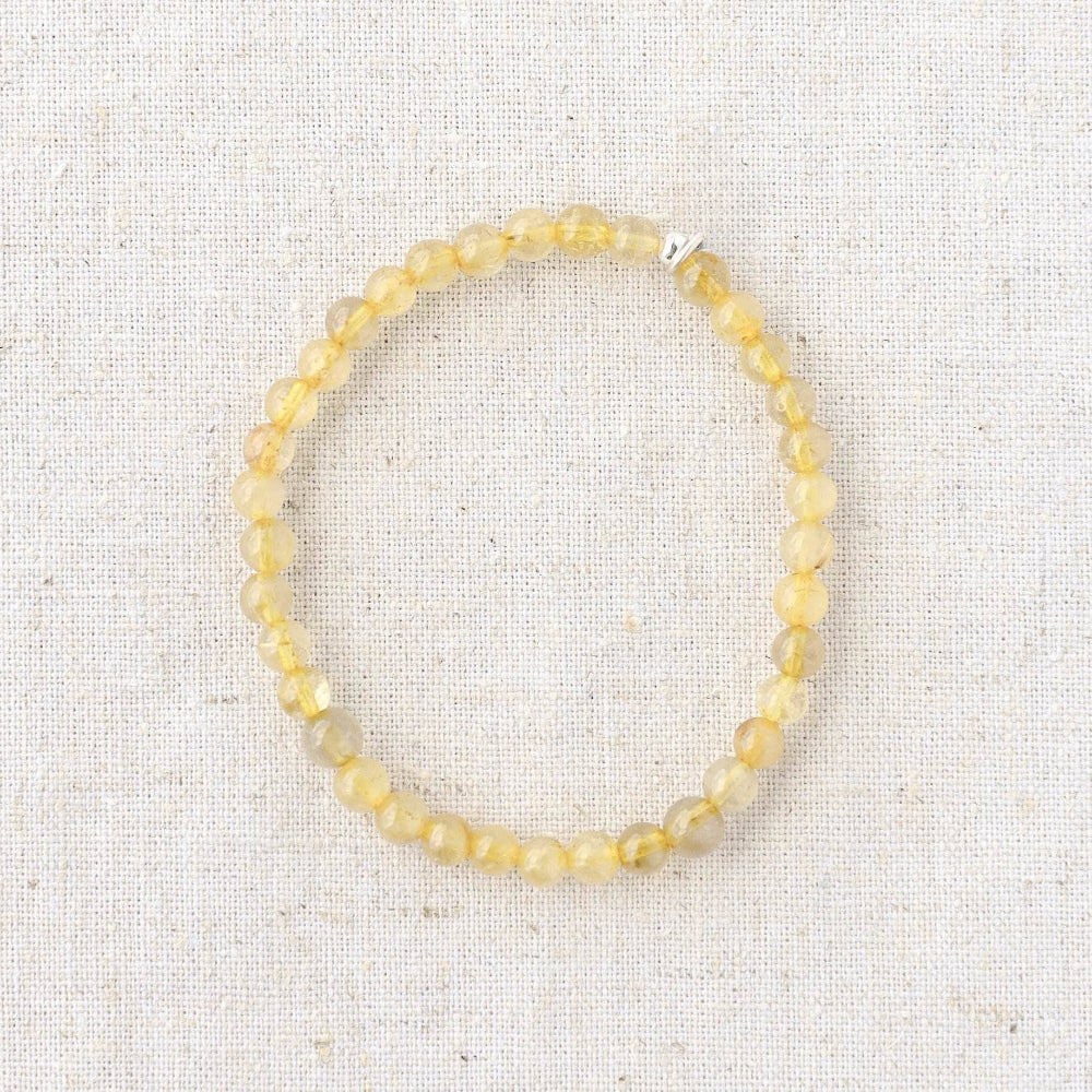 Yellow Rutilated Quartz Energy Bracelet