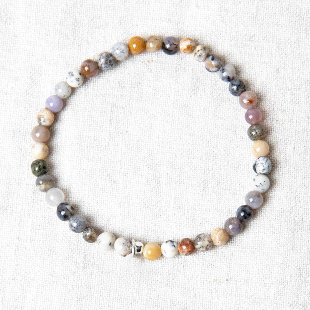 Yellow Dendritic Opal Energy Bracelet