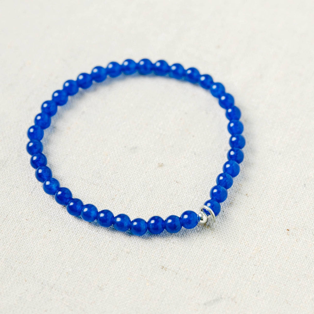 Dark Blue Jade Energy Bracelet