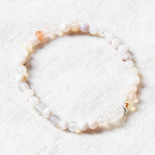 Sakura Cherry Blossom Agate Energy Bracelet
