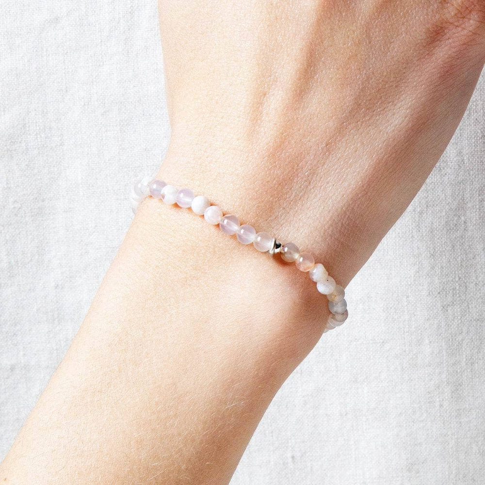 Sakura Cherry Blossom Agate Energy Bracelet