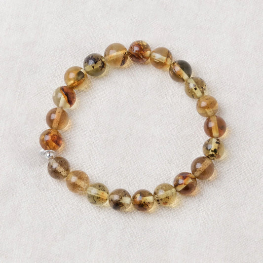Genuine Amber Energy Bracelet - 8mm