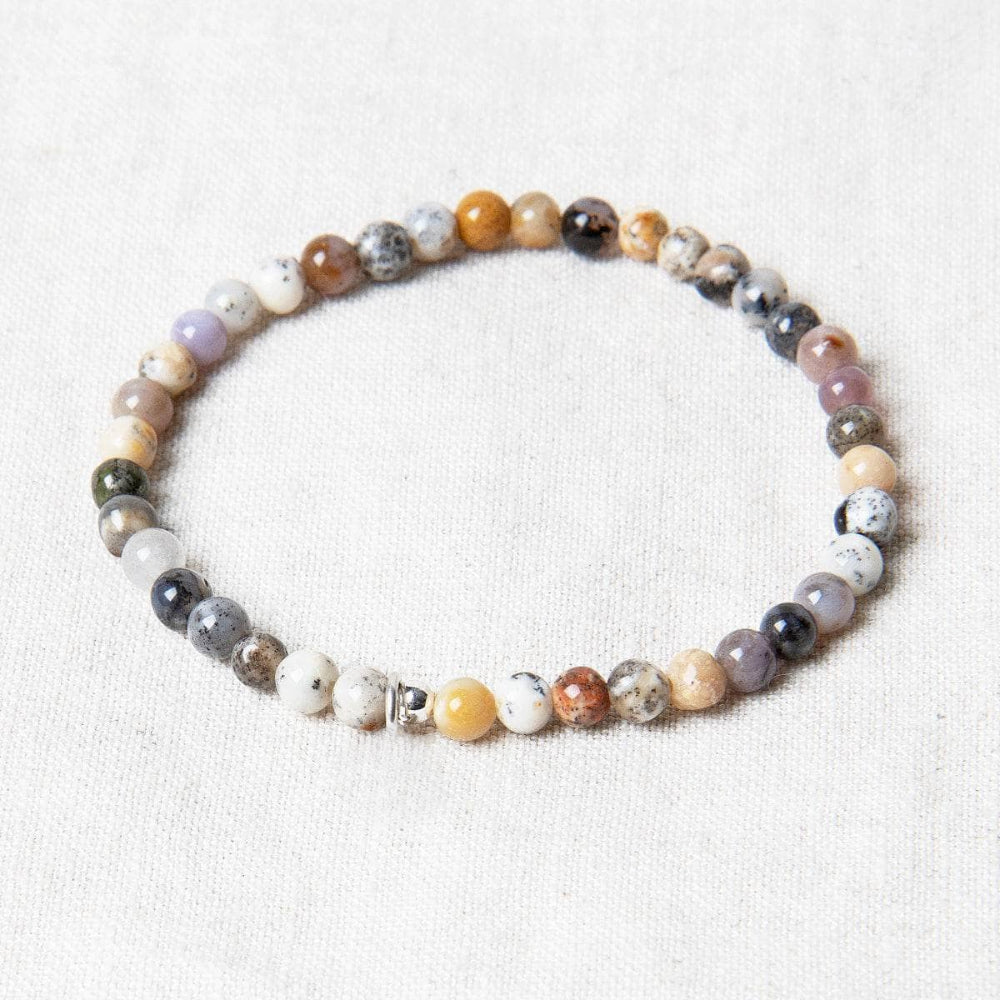 Yellow Dendritic Opal Energy Bracelet
