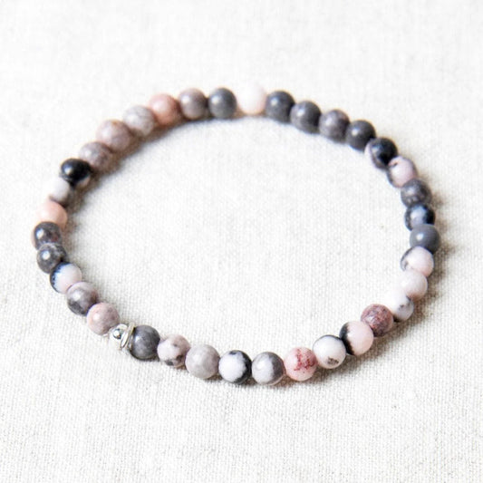 Pink Zebra Jasper Energy Bracelet