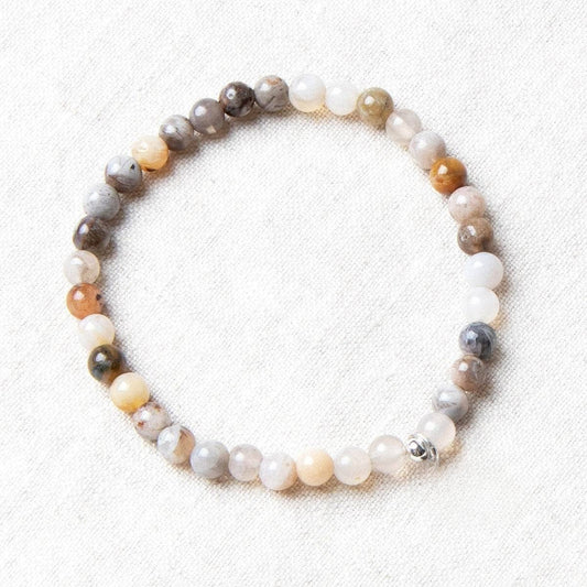 Bamboo Leaf Agate Energy Bracelet